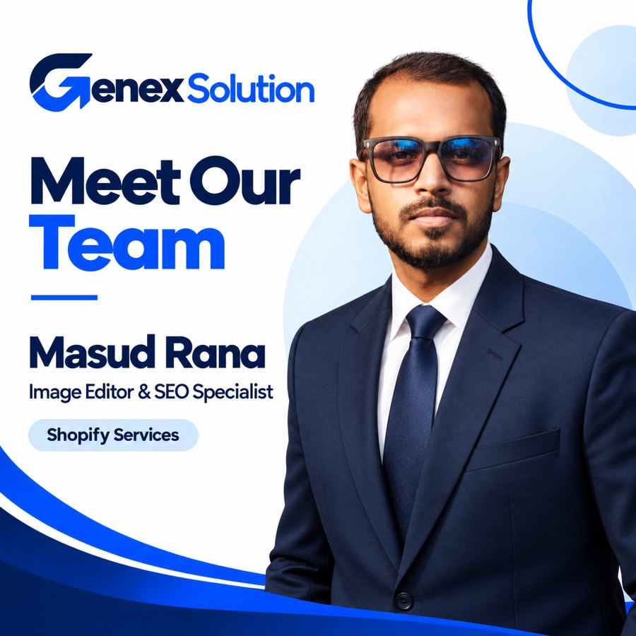 Masud Rana, Image Editor & SEO Specialist at Genex Solution